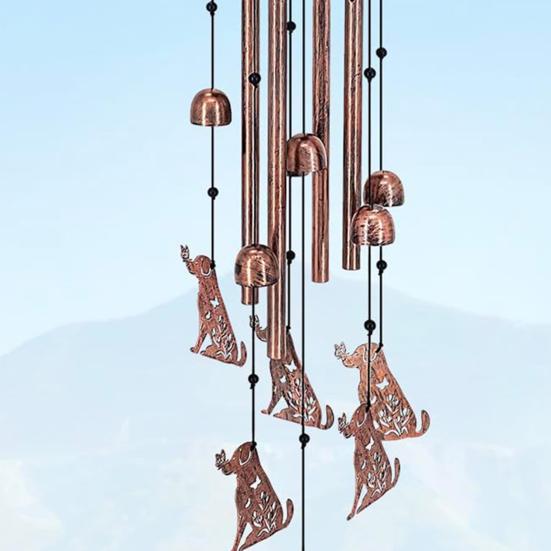 Yousheng Animal Wind Chime металлический ветровый колокольчик для собак или кошек, подвесной ветровый колокольчик для улицы, дома, комнаты, балкона, сада, декор
