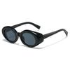 New square round face wide edge high-end narrow frame tide sunglasses niche oval small frame ins sunglasses