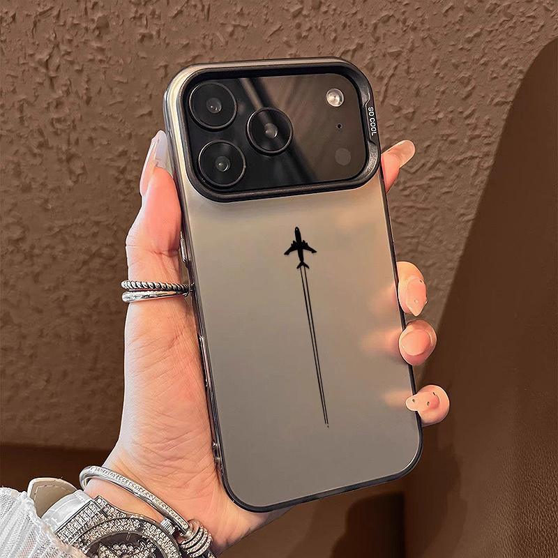 Чехол для телефона с узором хвоста самолета для iPhone 17 16 15 14 13 12 11 Pro/Max/Plus, противоударный и защищающий от падений, задняя крышка