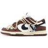 Dunk Low Нескользящие Устойчивые к истиранию Низкие Кеды для скейтбординга Женские Белый Коричневый DD1503-124(Команда57-)