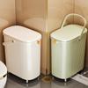 Automatic Packing Trash Can Toilet Gap Narrow Garbage Can Bathroom Kitchen Large Capacity Anti Odor Waste Bin with Lid Handle