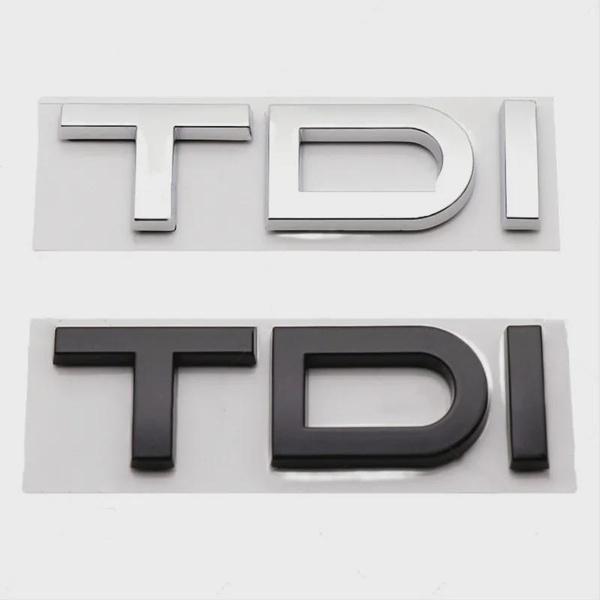 3D ABS Black TFSI Logo TDI TT Car Trunk Emblem Badge For A3 A4 A5 A6 A7 A8 Q2 Q3 Q5 Q7 Q8 TFSI TDI Sticker Accessories