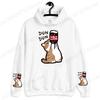 Cartoon Cat Drink Salary Increase Beverages Mens Women Hoodies Fashion Casual Hoodies Pleasure Sweatshirts Home Harajuku Tops