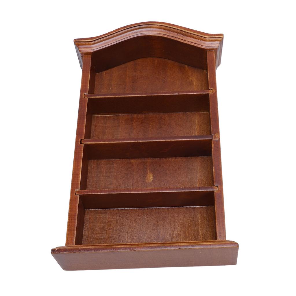 Книжная полка для кукольного домика 1:12 масштабных аксессуаров для украшения 4 этажа миниатюрный кукольный домик книжная полка для дома