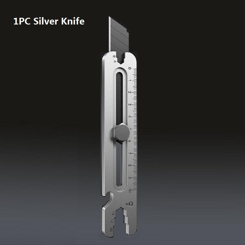 Нож универсальный из нержавеющей стали 9 в 1 многофункциональный отламывающийся промышленный гаечный ключ 18 мм прочный резак для кожаных обоев