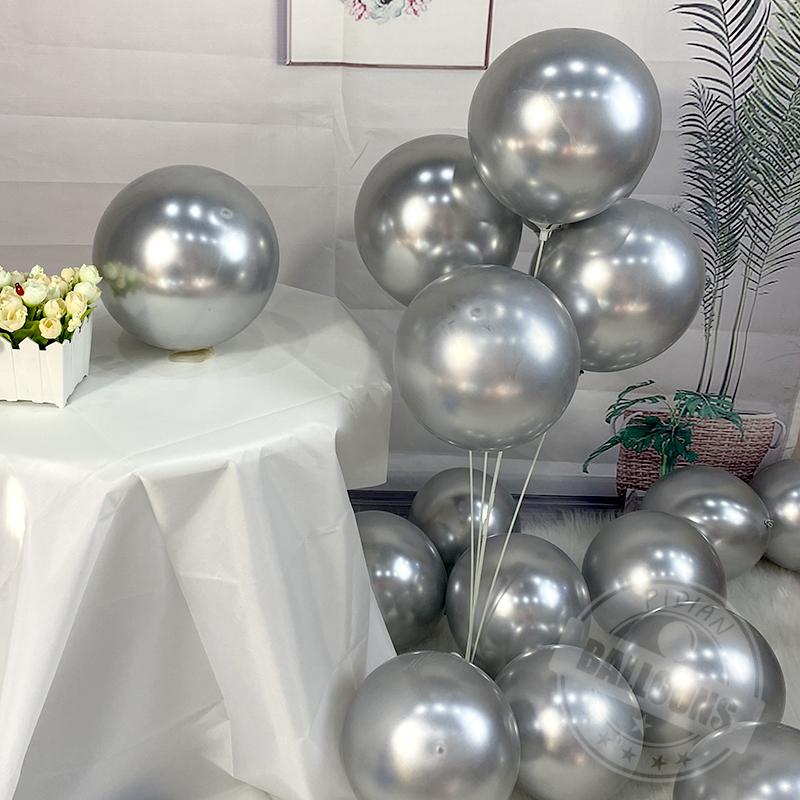 Metallic 20Pcs Balloon Decoration Wedding Christmas Valentine'S Day Anniversary New Year Scene Decor Helium Chrome Balloon