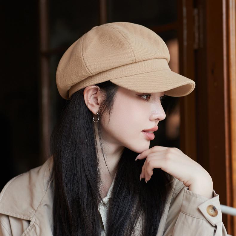 Шикарная восьмиугольная шапка-берет для женщин — легкая, регулируемая посадка, идеально подходит для осени/зимы и Рождества