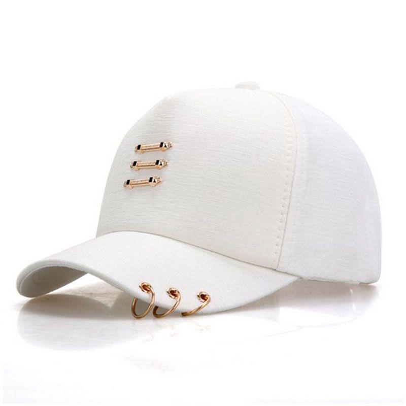 Hot Sale Y2K Women Baseball Cap Outstreet Metal Decoration Sun Hat Cap Female Trendy Hat