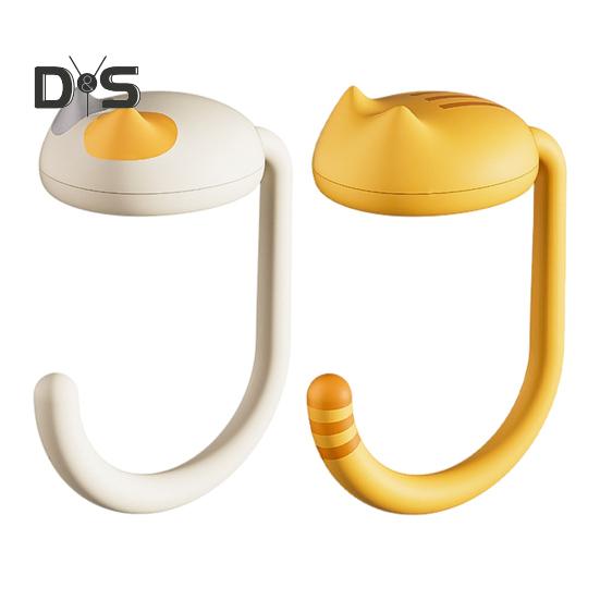 1/2шт крючки для стола вешалки для сумок забавный дизайн кота прочные несущие нагрузку простые в установке держатели для сумок крючки для сумок на столе