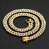 12mm Full Diamond Hip Hop Necklace: Men's Punk Retro Ins Style Exclusive