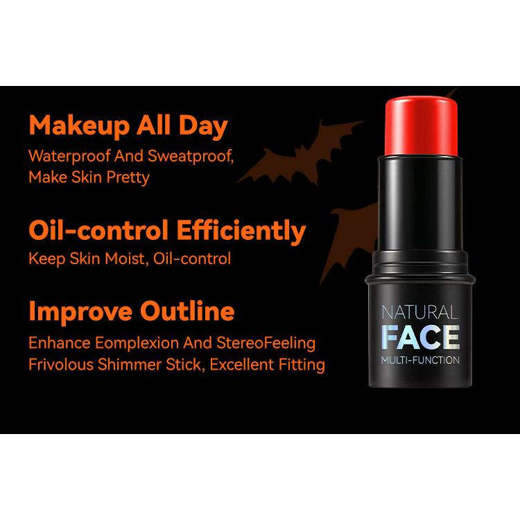 Painting Cream Waterfpoof Long Lasting High Pigmented Body Face Paint Stick Body Art Makeup Cream Created Halloween Vampire Zombie Skull Face Makeup