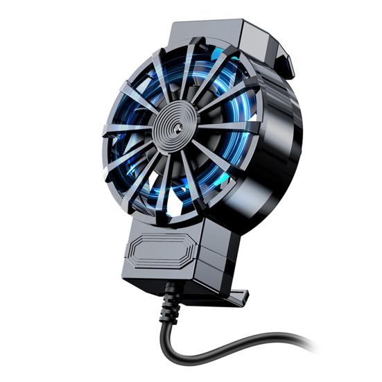Задний радиатор для телефона Тихий с RGB-подсветкой Рассеивание тепла Сильный ветер 3-ступенчатая регулировка ветра Вентилятор радиатора Аксессуары для телефона