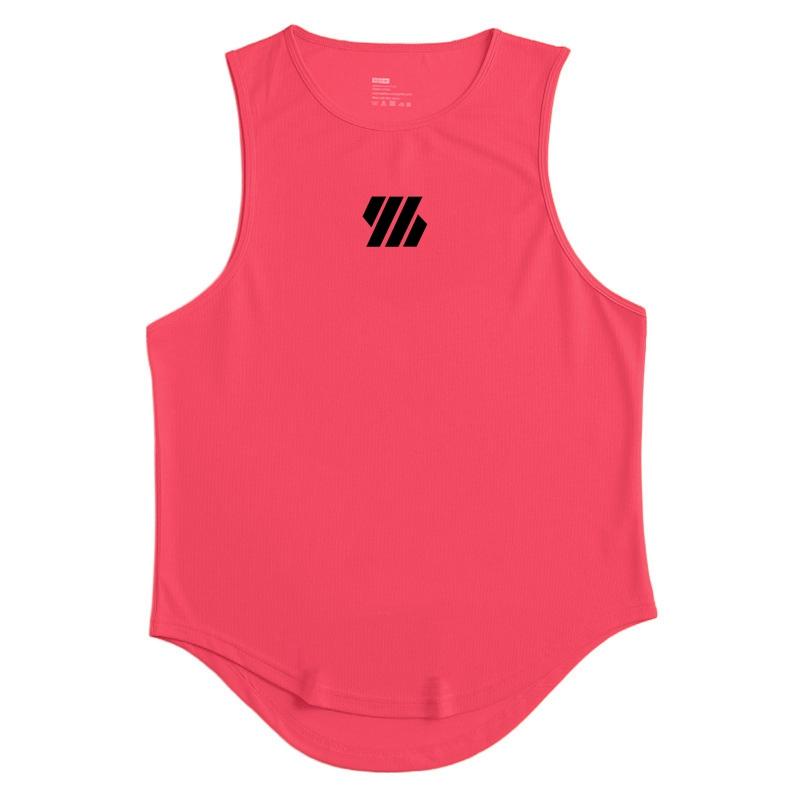 2023 Newest Summer Gym Vest High Quality Mesh Shirt Sleeveless T-shirts Men Tank Tops Running Fitness Sports Vest Men Clothing