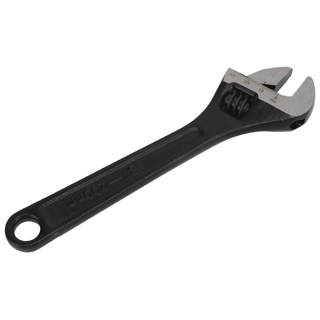 Jaw Adjustable Wrench 45 Steel Larger Knurl Hanging Hole for Professional Home Industrial8in205mm