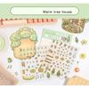 Visual Stacking 3D Landscaping Stickers Tree House Miniature Scene Sticker  Gift