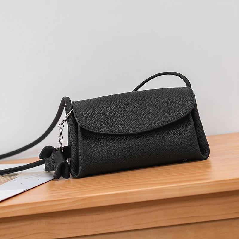 First Layer Cowhide Small Square Bag Genuine Leather Shoulder Bag Small Bag with Foreign Texture Soft Leather Crossbody Bag