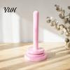 Rotating Yarn Spindle for Crochet Wooden Holder, Bamboo Stand with Smooth Knitting Gift Crafters Spinning Base, Single-axis/Double-axis Portable