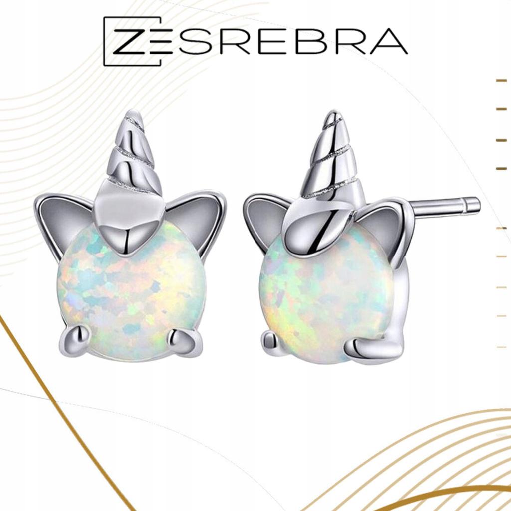 925 Unicorn Earrings Unicorn Box Colorful Pearl