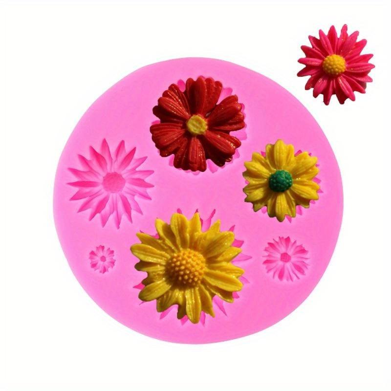 3D Daisy Flower силиконовые формы для помадки, торта, конфет, шоколада, льда, выпечки, инструмента для выпечки, формы для помадки
