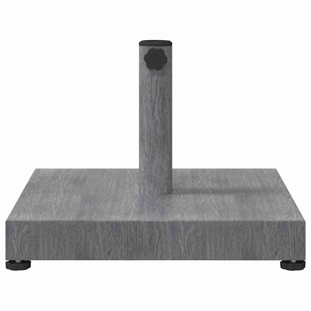 Sun Umbrella Base Dark Grey Wood Look 45 x 45 x 31.5 cm