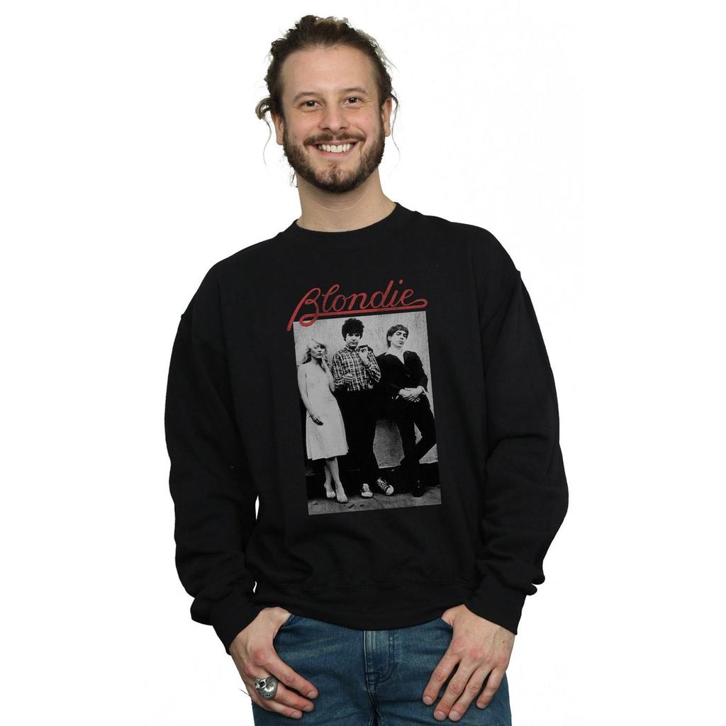 Blondie Mens Distressed Band Sweatshirt