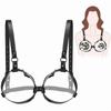 Adjustable Leather Metal Hollow Breast Bondage Sexy Underwear Bra BDSM Slave Belt Adult Products Sex Toys for Couples