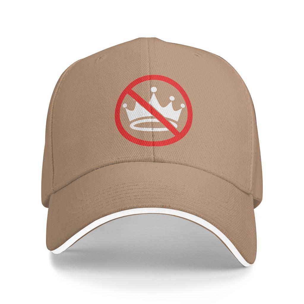 No Kings Sun Baseball Cap Summer Unisex-Teens Print Trucker Hat Adjustable Stylish Hunting Camping Baseball Caps