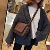 Fashion Frosted Chain Bag Square Leather Bag Retro All-match Single Shoulder Bags