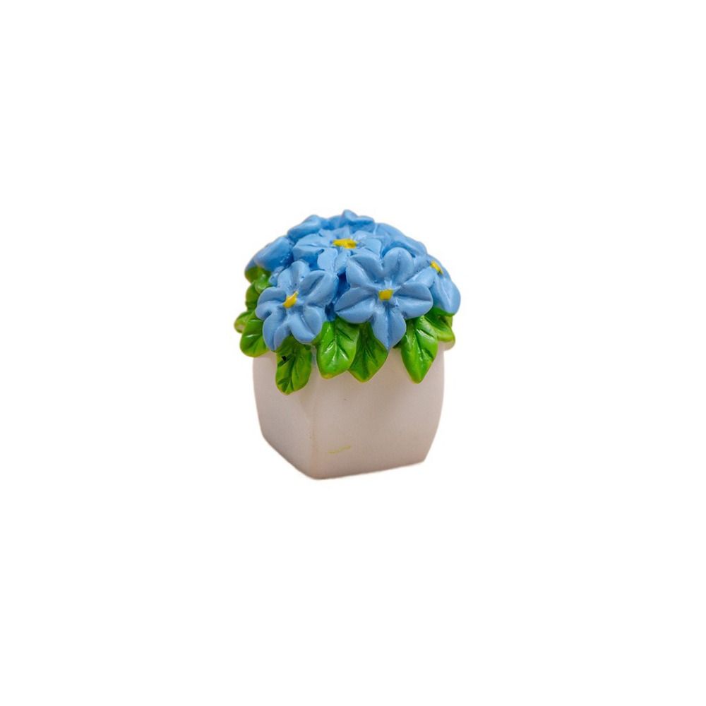 Artificial Mini Flower Potted Resin Resin Flower Model Simulation Potted Plants  For Home Desk