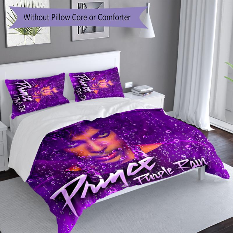 3pcs Purple Rain3 pattern bedding set duvet cover set includes duvet cover &pillowcases, perfect all season bedroom decoration & gift