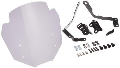 Аэровизор KITACO (дым) для Honda Grom (JC92-1000001-1199999) - Поликарбонат, Регулируемое в 2 положениях ветровое стекло, Регулировка угла 15 градусов, Номер детали