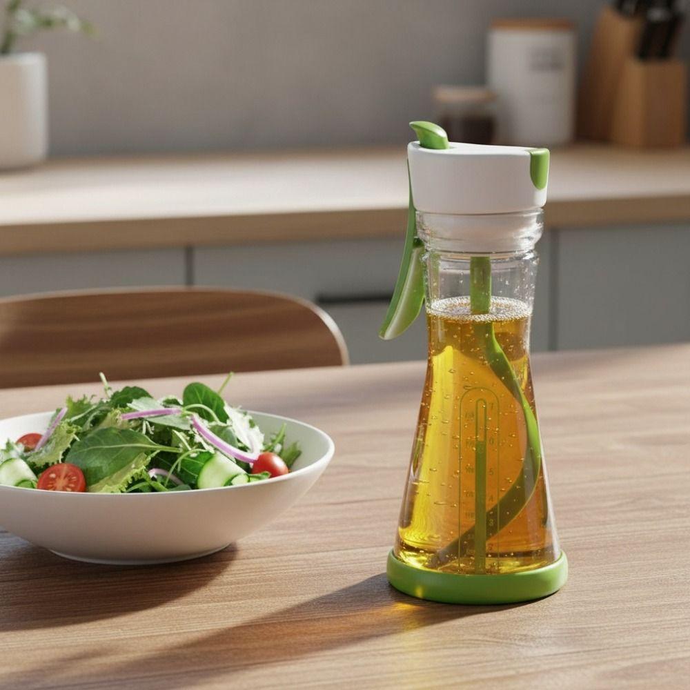 Transparent Salad Dressing Bottle Leak Proof Vinaigrette Container Creative Cruet  BBQ