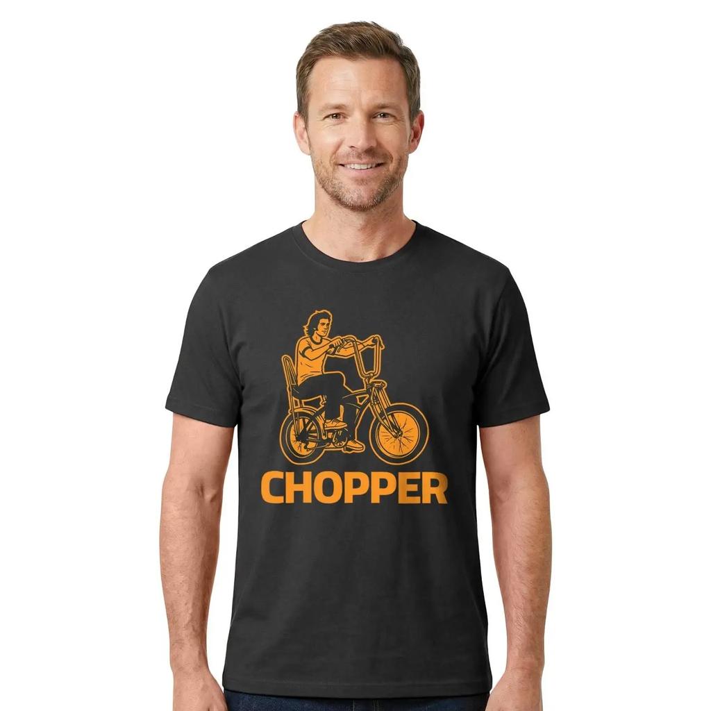Chopper Bike T Shirt Biker Cafe Racer Vintage Retro Bicycle Lover Vintage Washed Soft Graphic Unisex Comfortable Fashion