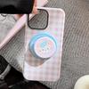 Магнитный чехол-подставка в клетку для iPhone 16/17, Совместим с пленкой 11 и 15 Pro Max, с изображением милых маленьких животных