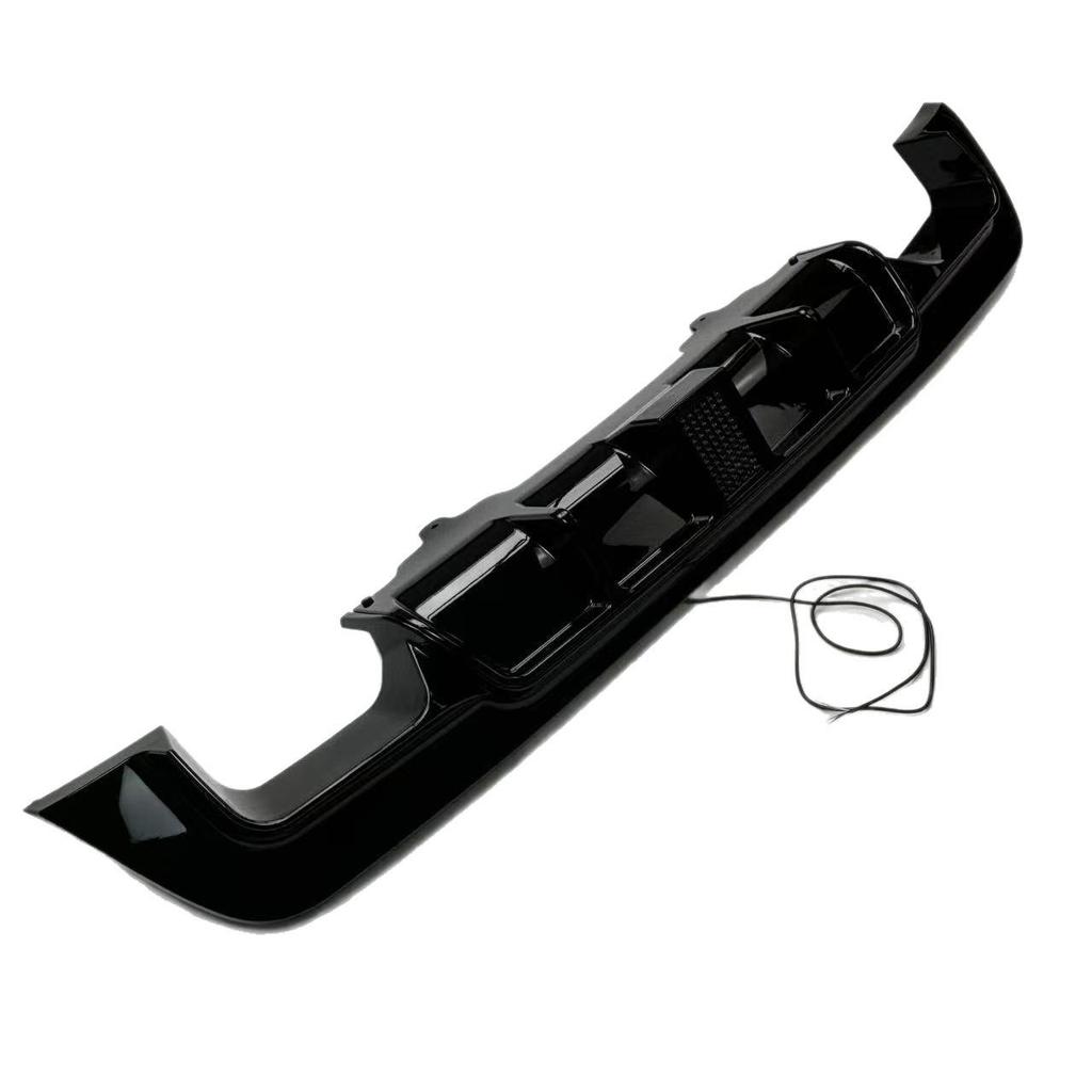 Bright Black BMW E60 Body Kit: Dual Exhaust, Illuminated Bumper Lip, Rear Diffuser