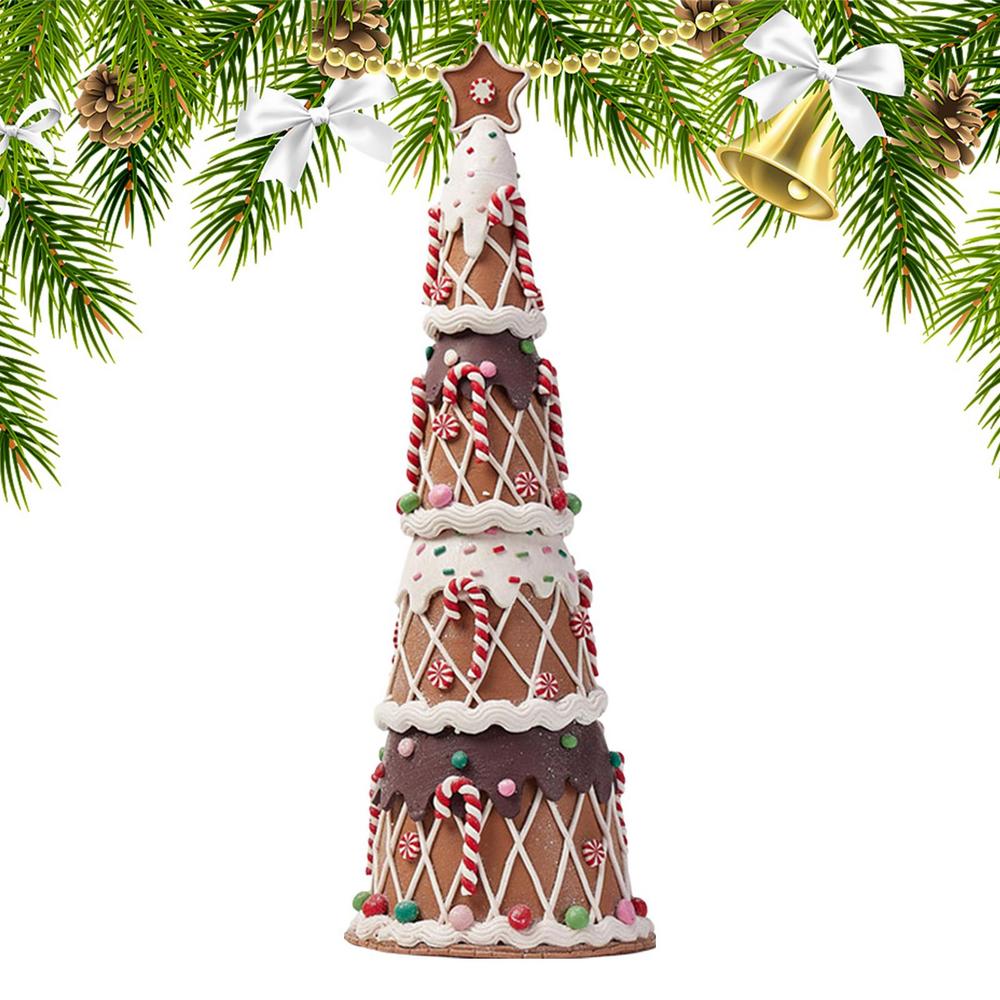 Mini Christmas Tree Decorative Miniature Christmas Tree Candy Cake Shaped Artificial Christmas Tree For Home Tabletop Decor