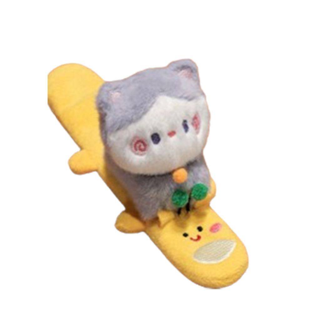 Серия браслетов-хлопушек с котами, стиль на запястье, плюшевая повязка на запястье капибары, плюшевая кукла, браслет-хлопушка, домашний декор