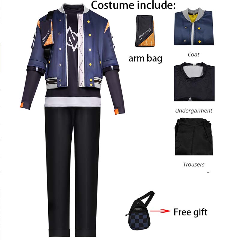 Wise Cosplay Costume Game Zenles Zone Zero Men ZZZ Wise Outfits Role Play Uniform for Halloween Party Comic Con