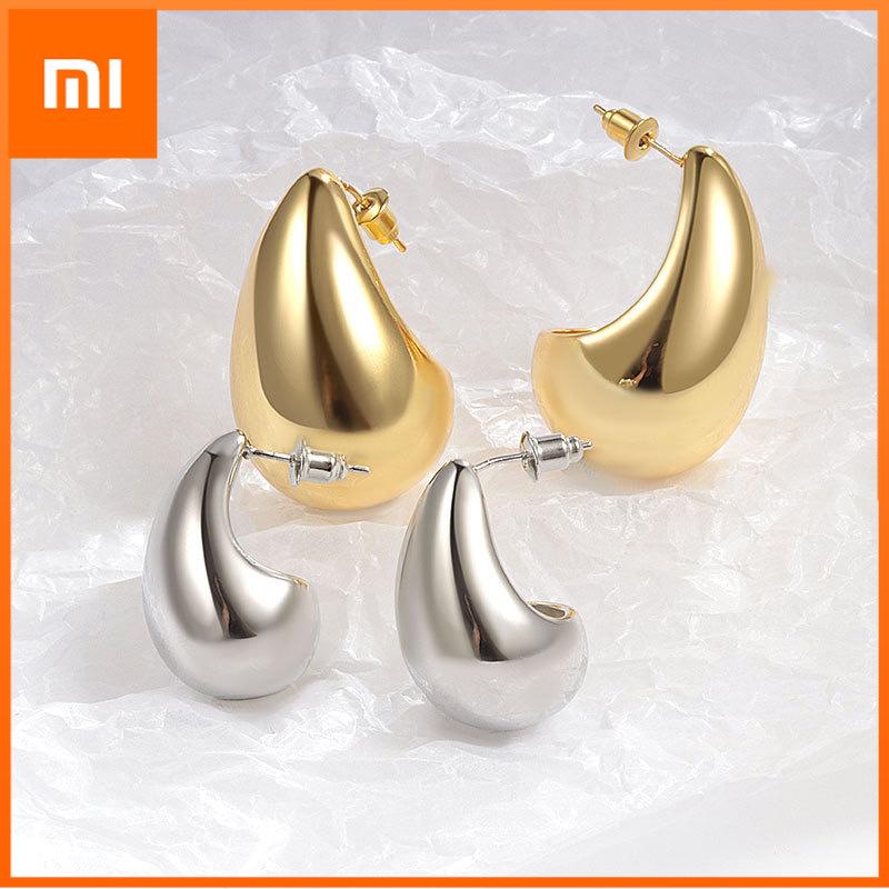Xiaomi BF CLUB 925 Sterling Silver Earrings For Women Trendy Waterdrop Gold Sim Earring Jewelry Prevent Allergy Party Accessories Gift