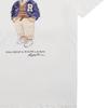 Женская футболка Polo Ralph Lauren с принтом-буквами, круглым вырезом и коротким рукавом, белая 211941205-001