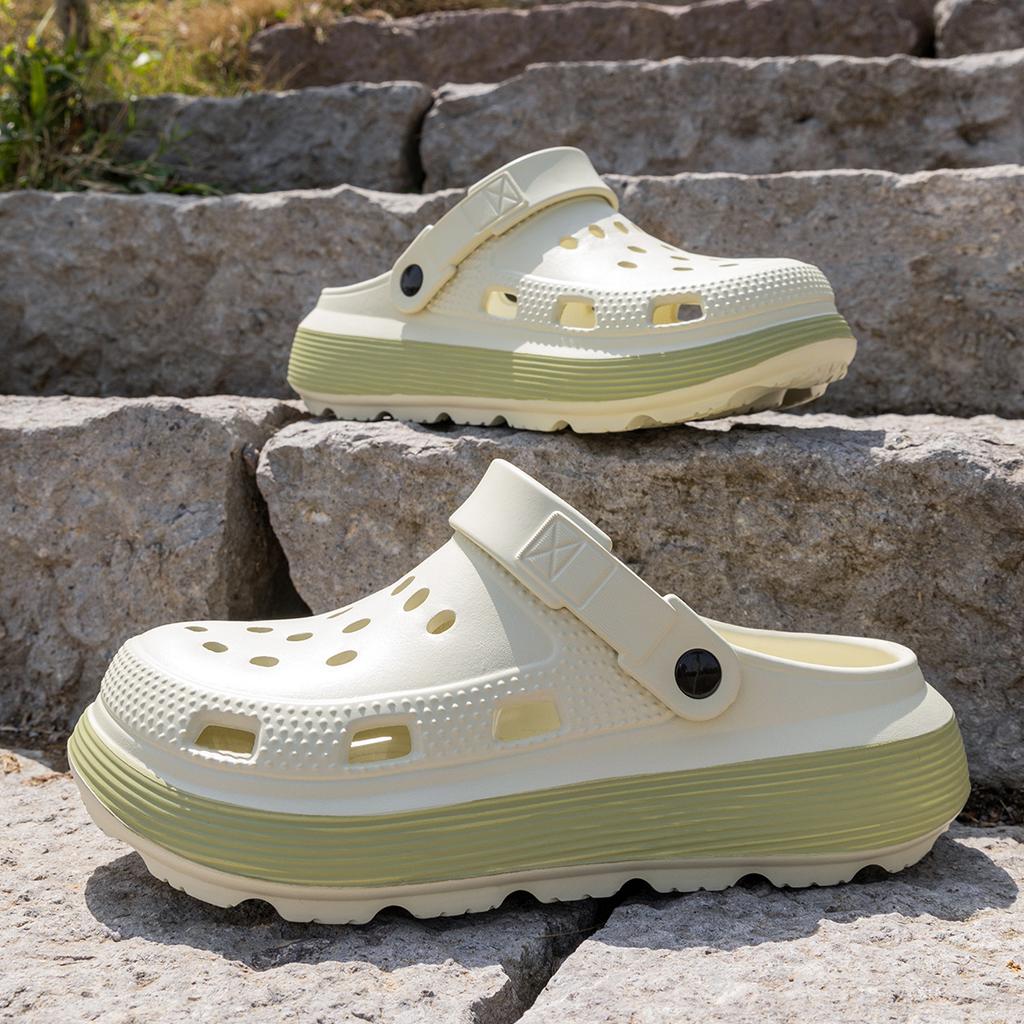 Platform Women Clogs Shoes Summer Beach Thick Bottom Sandals Fashion Comfortable Clogs Indoor Outdoor Men Hole Shoes