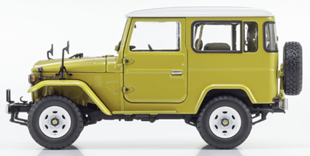 Kyosho Оригинальный фургон Toyota Land Cruiser 40, готовый продукт KS08971Y 1/18 (желтый)
