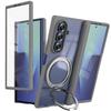 Fold 8 Phone Case With 360 Rotating Stand Magnetic Adsorption Wireless Charging Compatible TPUPC Hybrid Shell