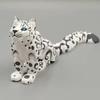 3D Printed Snow Leopard Figurines Ornaments Realistic Wild Animals Figurines Animal Models Home Desk Decoration