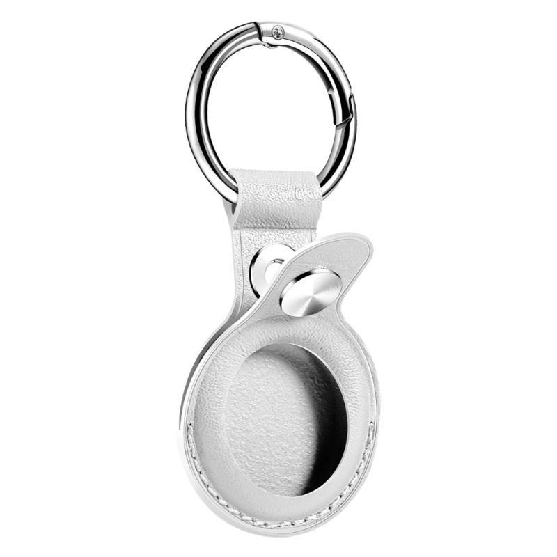 PU Leather Case for Airtag Metal Pendant Protective Case Cover Animals Tracker Accessories Waterproof Luggage Anti-Loss Keyring