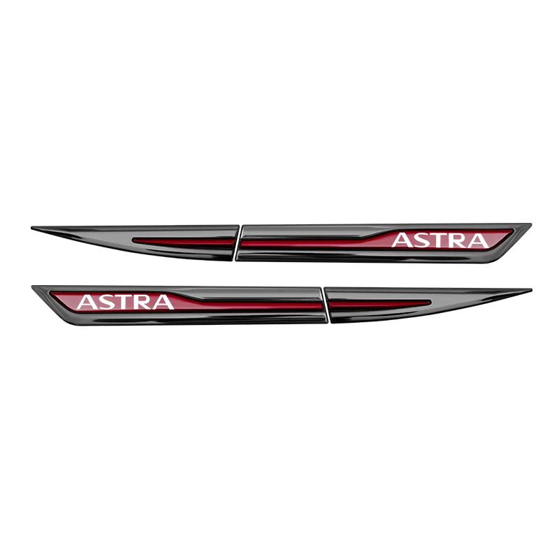 Car Side Fender Knife Protective Metal Stickers for Opel Astra G H J K F Emblem Fender Decals Body Exterior Accessories