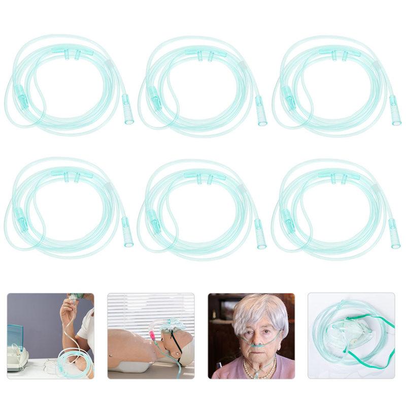 12Pcs Nasal Cannula Double Stuffy Nose Tubing Disposable Oxygen Tubes Plastic Nasal Tube Nasal Oxygen Tubes Nasal Tubing 1.5M Mass Air Flow 3