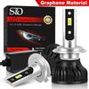 2Pcs Graphene 25000LM H4 H7 LED Headlight H1 H8 H11 Led Bulb High Power 9005 HB3 9006 HB4 9012 Hir2 Turbo Headlamp Hi/lo Beam CSP 50W Car Light