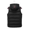 Мужской жилет, пальто с капюшоном, застежкой-молнией, без рукавов, с карманами, однотонный утолщенный стеганый жилет