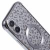 For iPhone 16 Plus Case Compatible with MagSafe Sparkly Leopard Print Clear TPU Phone Cover